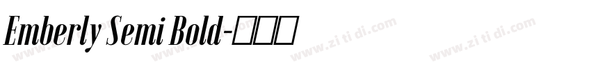 Emberly Semi Bold字体转换